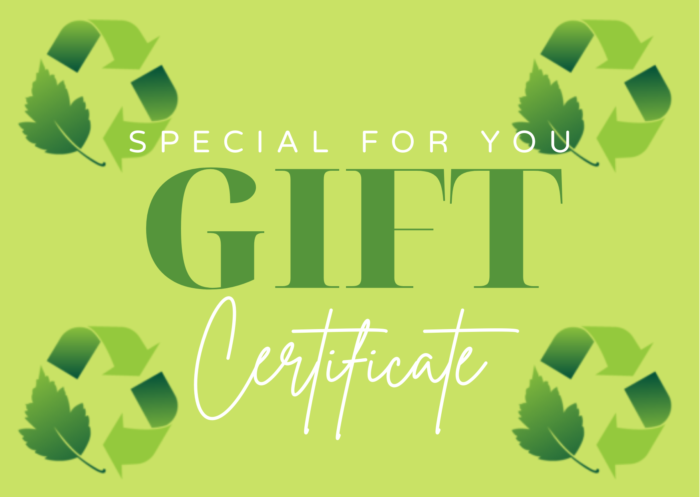 WeGreen Gift Certificate Card